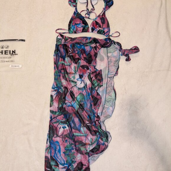 Color Splash 3-Piece Bikini Set - Picture 7 of 7